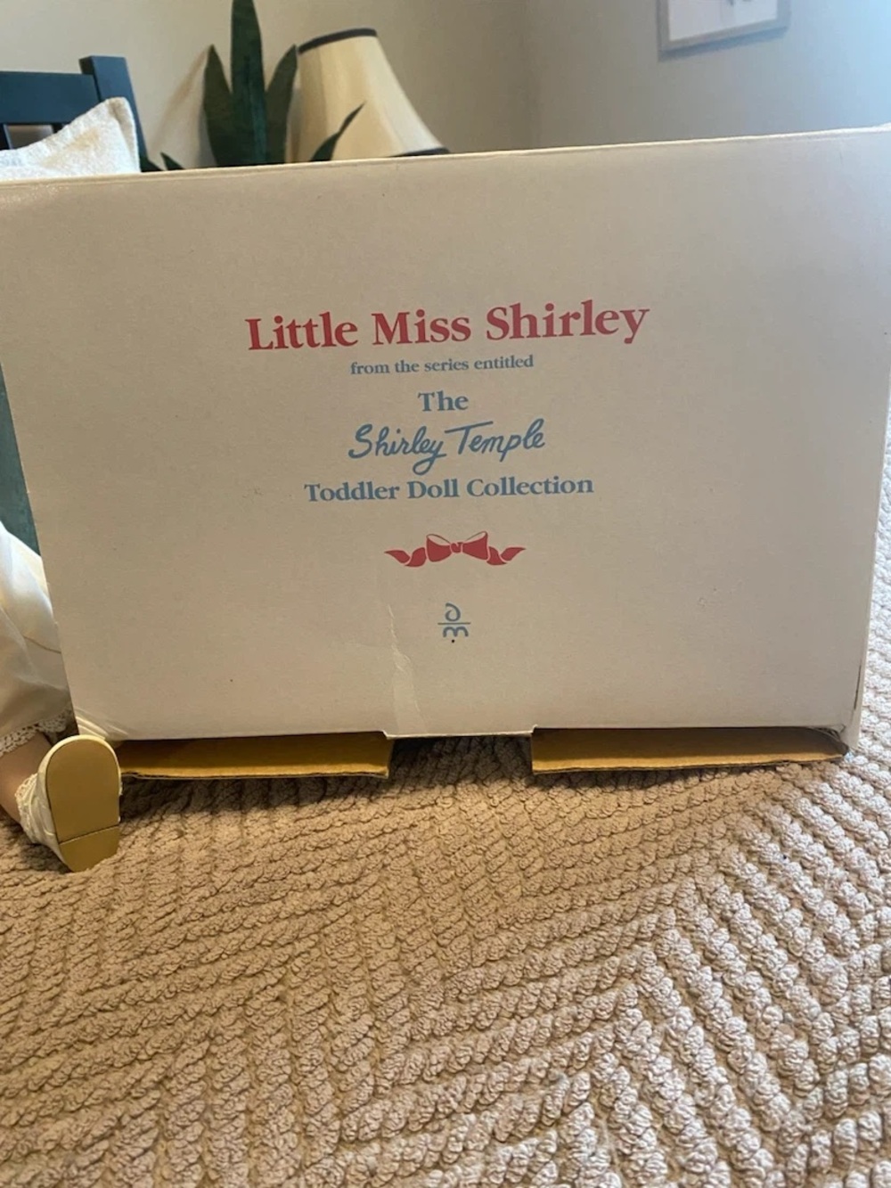 Little Miss Shirley Toddler Doll Collection Box - White and Pink Branding